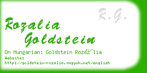 rozalia goldstein business card